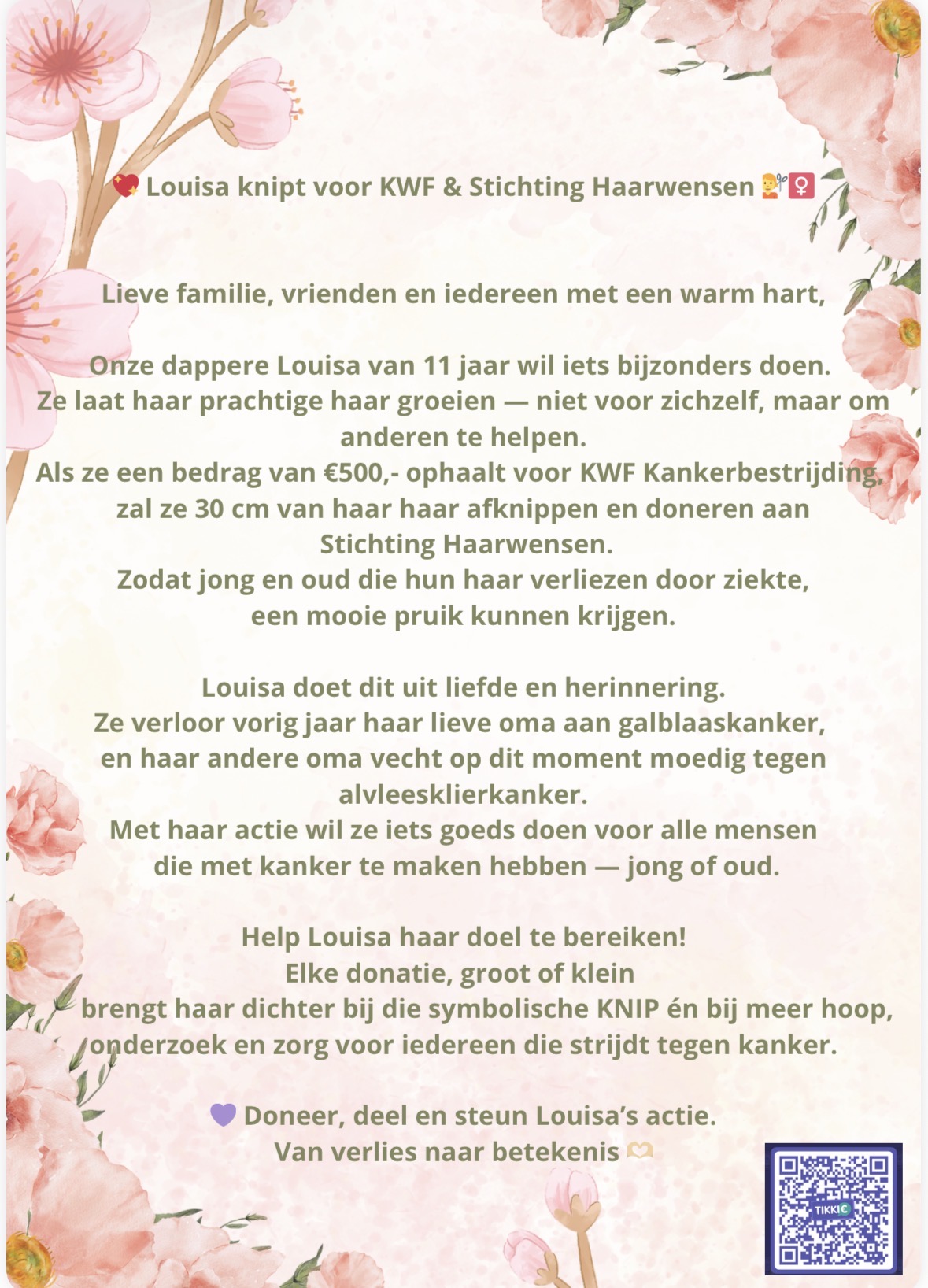 Actie van Louisa